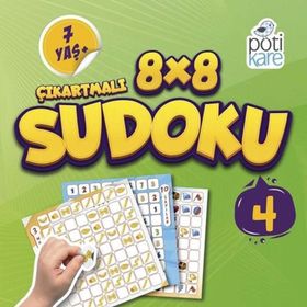 Pötikare Yayınları Model 4 8x8 Çıkartmalı Sudoku