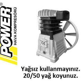 Power B3801 8 Bar 3 HP Pistonlu Kompresör Kafası