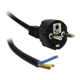 Power Kablo 3x0.75mm 3 Pin Uçu Açık 1 Metre Uzatma