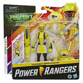 Power Rangers E7270-E8087 Yellow Ranger and Morphin Jax Beastbot