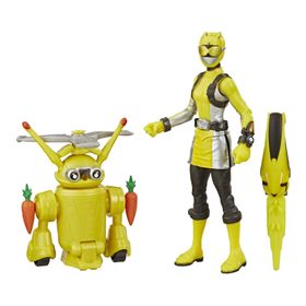 Power Rangers E7270-E8087 Yellow Ranger and Morphin Jax Beastbot