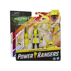 Power Rangers E7270-E8087 Yellow Ranger and Morphin Jax Beastbot