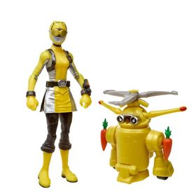 Power Rangers E7270-E8087 Yellow Ranger and Morphin Jax Beastbot