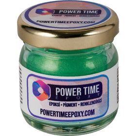 Power Time Epoxy Epoksi İçin 10 gr Yeşil Sedefli Metalik Toz Pigment Boya