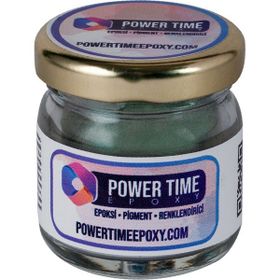 Power Time Epoxy Epoksi İçin 10 gr Zümrüt Yeşili Sedefli Metalik Toz Pigment Boya