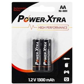 Power-xtra 1.2V 2'li Blister 1300 Mah AA Size Şarjlı Pil