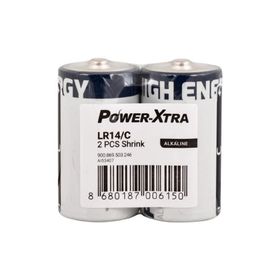 Power-xtra 2'li Shrink LR14/C Size Alkaline Pil
