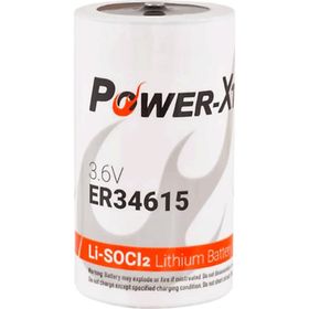 Power-xtra 3.6V ER34615 D Size Li-SOCI2 Lithium Pil