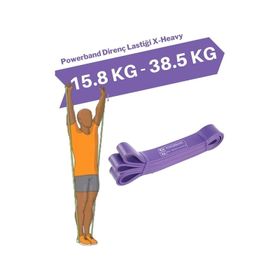 Powerband Mor X-Heavy Direnç Lastiği ve Egzersiz Bandı