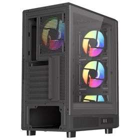 PowerBoost PB-A601B 600W 80+ USB 3.2 LED ATX Mid Tower Siyah Kasa