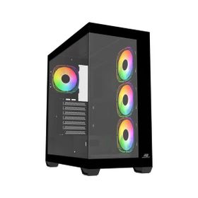 PowerBoost PB-A7510B ARGB Fanlı 750 W Siyah ATX Gaming Bilgisayar Kasası