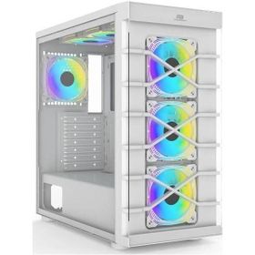 PowerBoost PB-GR222BW RGB Fanlı Beyaz ATX Gaming Bilgisayar Kasası