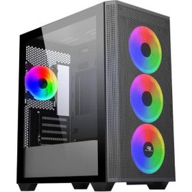 PowerBoost PB-P2252BB ARGB Fanlı Siyah Micro ATX Gaming Bilgisayar Kasası