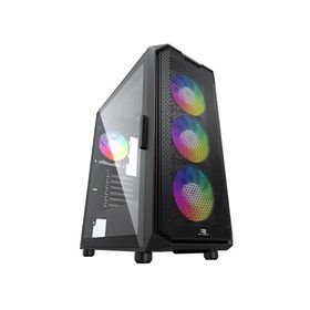 PowerBoosT PB-P521B 750W 80+ Bronz USB 3.2 ARGB ATX Mid Tower Siyah Kasa