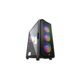 PowerBoosT PB-P521B 750W 80+ Bronz USB 3.2 ARGB ATX Mid Tower Siyah Kasa