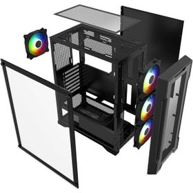 PowerBoost PB-PS6849B Rainbow Fanlı 650 W ATX Gaming Bilgisayar Kasası