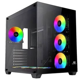 PowerBoost PB-SS02B Sea Wiew 7-RGB Fanlı Gaming Mid-Tower PC Kasası