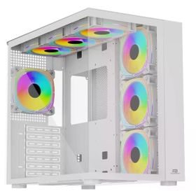 PowerBoost PB-SS02W USB 3.2 ARGB ATX Mid Tower Beyaz Kasa