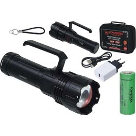 Powerdex PD-16000 9000 Lümen Profesyonel Zoomlu Güçlü Uzun Menzilli Avcı El Feneri