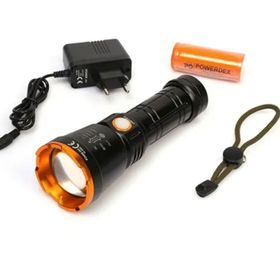 Powerdex PD-6682 Siyah 15 W Süper Led Profesyonel Şarjlı El Feneri