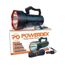 Powerdex PD-7800 Siyah 40 W 4000 Lümen Şarjlı El Feneri