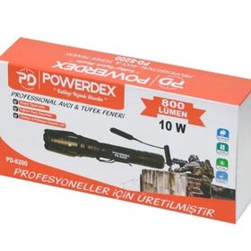 Powerdex PD-8200 Cree T6 Led Alüminyum Gövde Şarjlı Avcı Feneri