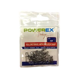 Powerex HS9007 No:1/0 Kilitli Klipsli 5'li Fırdöndü