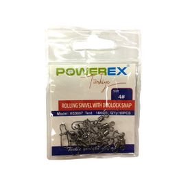 Powerex HS9007 No:1/0 Kilitli Klipsli 5'li Fırdöndü