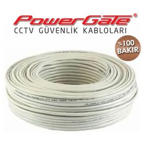 Powergate PRO 100 mt 2+1 Bakır CCTV Güvenlik Kablosu