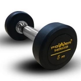 Powerhand 5 kg Profesyonel Kauçuk Kaplı Olimpik Dumbell
