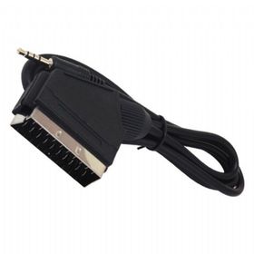 Powermaster 1.2 m Uzun Jack Uydu Alıcısı AV Kablo 3.5 mm Stereo Erkek-Scart Kablo