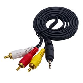 Powermaster 1.5 m 3.5 mm Stereo 3 Boğumlu - 3 Rca Discman Kablosu