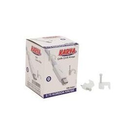 Powermaster 100'lü Paket Karya 0 Numara 4 mm 0.75 Yassı Kablolar İçin Kroşe