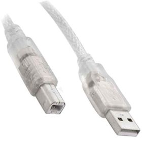 Powermaster 1316 5 m 2.0V Şeffaf Usb Yazıcı Kablosu