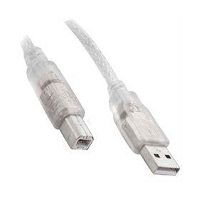 Powermaster 1316 5 m 2.0V Şeffaf Usb Yazıcı Kablosu