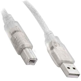 Powermaster 1316 5 m 2.0V Şeffaf Usb Yazıcı Kablosu