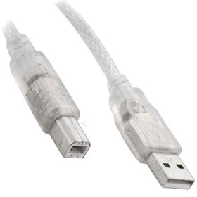 Powermaster 1316 5 m 2.0V Şeffaf Usb Yazıcı Kablosu