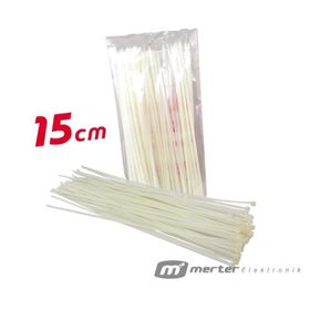 Powermaster 15 cm 2.5 mm Beyaz Kablo Bağı