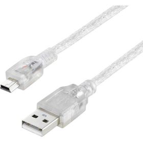 Powermaster 16731 USB 2.0 5 m Şeffaf USB Am/Mini 5 Pin Kablo