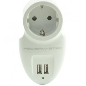 Powermaster 16A-3500 W Tekli Siyah Akım Korumalı Priz