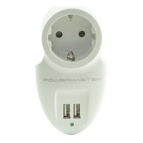 Powermaster 16A-3500 W Tekli Siyah Akım Korumalı Priz