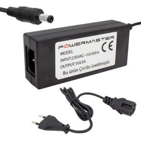 Powermaster 16V 3A 5.5x2.5 mm Jak Fişli Multiswitch Santral Adaptörü