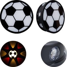 Powermaster 16x5 cm Gün Işığı Kırmızı Futbol Topu Dekorlu Duvar Aplik