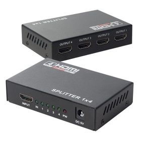 Powermaster 1x4 4Port 1080P HDMI Splitter