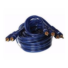 Powermaster 2 Rca Erkek + 4 Rca Erkek 5 mt Mavi Kablo