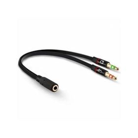 Powermaster 20 cm Kulaklık Mikrofon Hoparlör Çevirici Ayırıcı Kablo