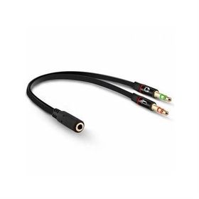 Powermaster 20 cm Kulaklık Mikrofon Hoparlör Çevirici Ayırıcı Kablo