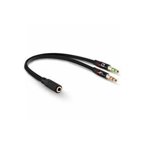 Powermaster 20 cm Kulaklık Mikrofon Hoparlör Çevirici Ayırıcı Kablo