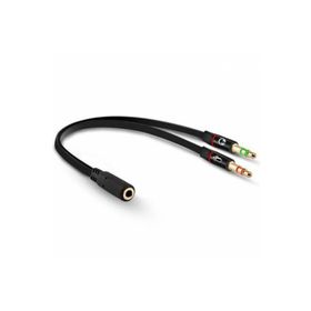 Powermaster 20 cm Kulaklık Mikrofon Hoparlör Çevirici Ayırıcı Kablo