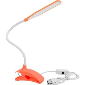 Powermaster 22 cm Beyaz Esnek Akrobat USB 14 Led Mandallı 1 mt Kablo Masa Lambası